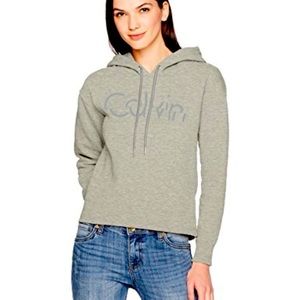 Calvin Klein Jeans - “Split Logo Hoodie” Grey